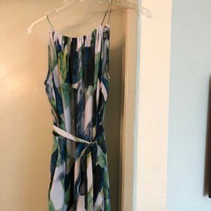 DKNY Jeans Multi Colored sleeveless knee high dress